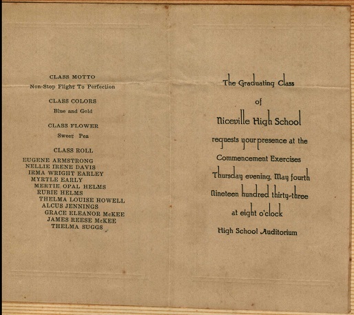 NHS Senior Class 1933
