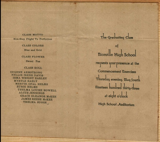 NHS Senior Class 1933